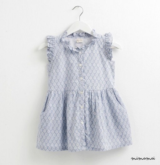 Blue print dress