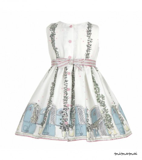 Martha Dress, Giraffe House, Ivory