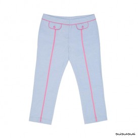 Piped Pants light denim