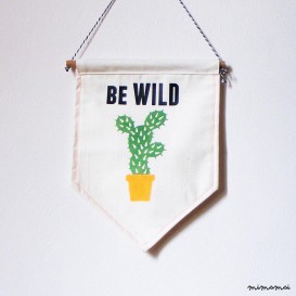 Cactus wall banner