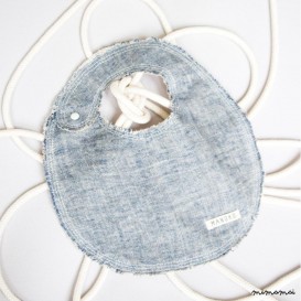 Linen baby bib