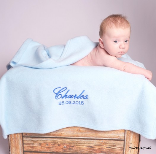 Large Blue Fleece Blanket