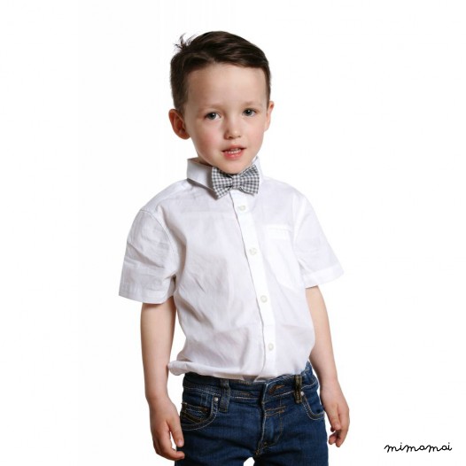 Child gingham bow tie