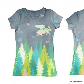 GIRLS -- Flying Pigs T-shirt