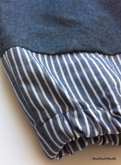 Indi jean-stripe pant