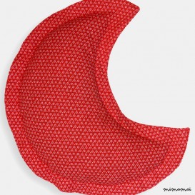 Moon red cushion